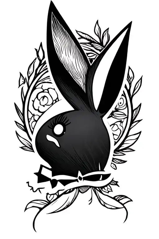 Symbol of Playboy Bunny tattoo design idea