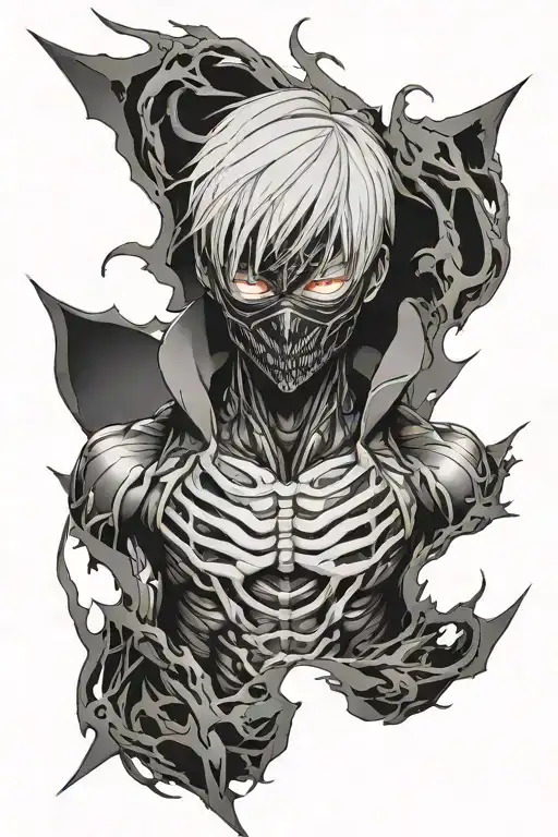 kaneki scolopender tattoo design idea