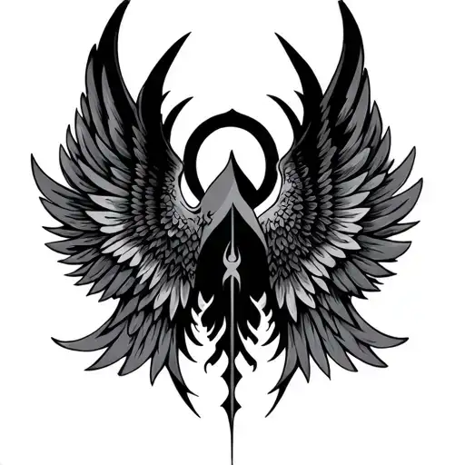 Fourth Wing tattoo design idea