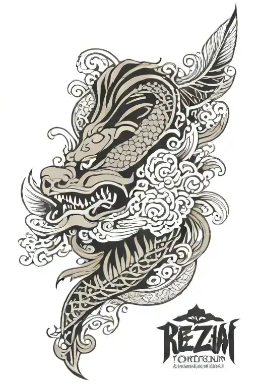 Polynesian half sleeve tattoo design idea