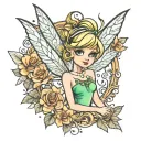 Tinkerbell tattoo design idea