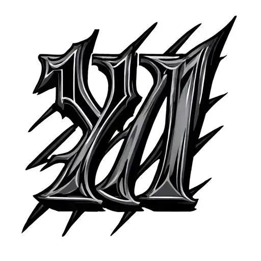 1991 Roman Numerals tattoo design idea