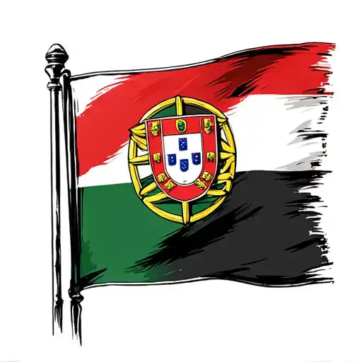 Portuguese Flag and Police tattoo design idea