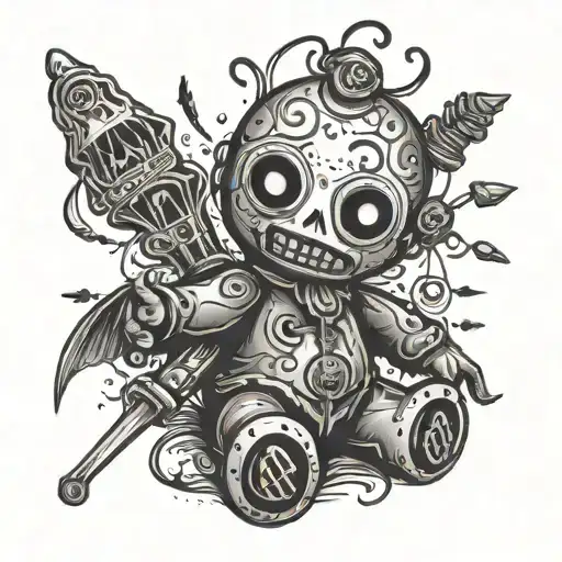 Voodoo Doll tattoo design idea