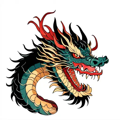 ryujin dragon half sleeve tattoo tattoo design idea