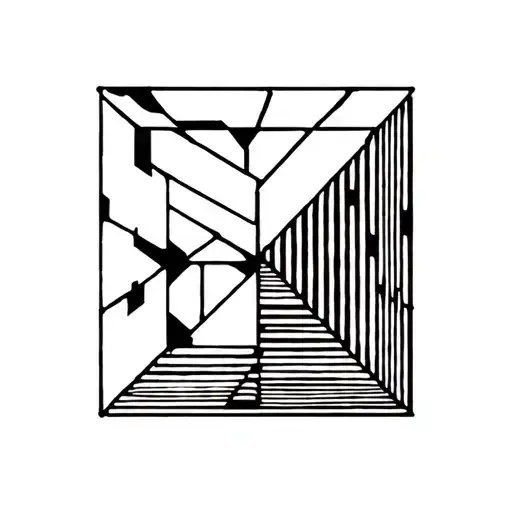 cubic game cube. On the walls IV, IV and XXI tattoo design idea