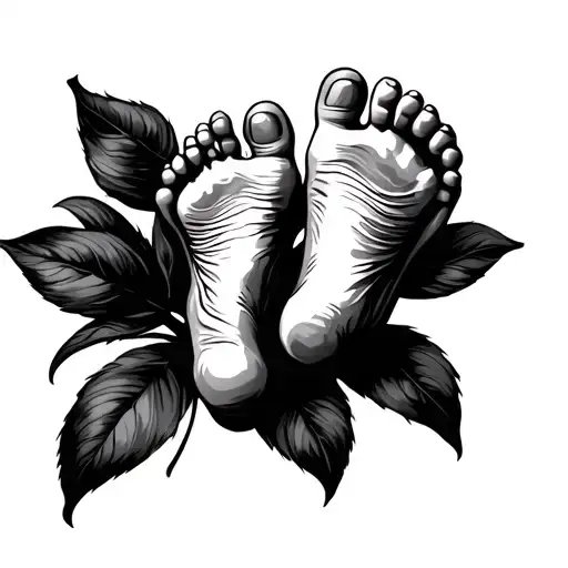 baby feet tattoo tattoo design idea