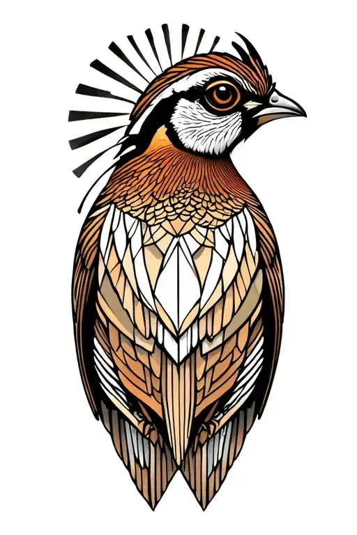 Bobwhite Quail tattoo design idea
