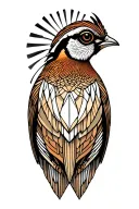 Bobwhite Quail tattoo design idea
