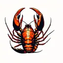 crawfish tattoo design idea