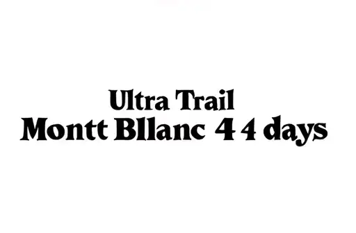"Ultra Trail Mont Blanc 
4 days" tattoo design idea