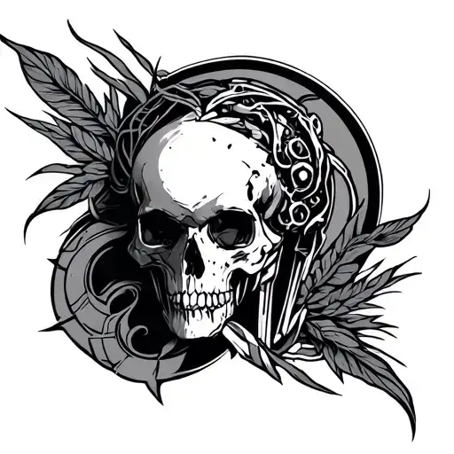 Cyber Sigilism tattoo design idea