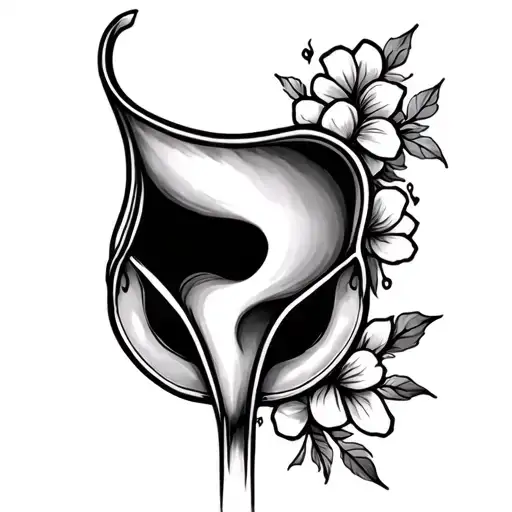 vaginal tattoo design idea