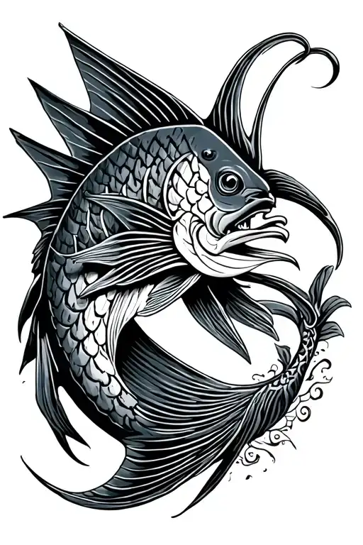 Celtic Sailfish tattoo design idea