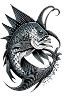 Celtic Sailfish tattoo design idea