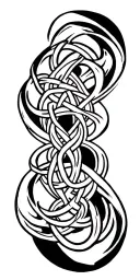 abstract celtic pattern tattoo design idea