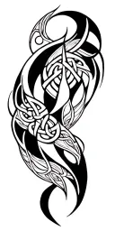 abstract celtic pattern tattoo design idea