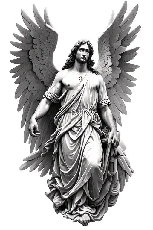 archangel Gabriel tattoo tattoo design idea