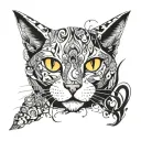 cool cats tattoo design idea