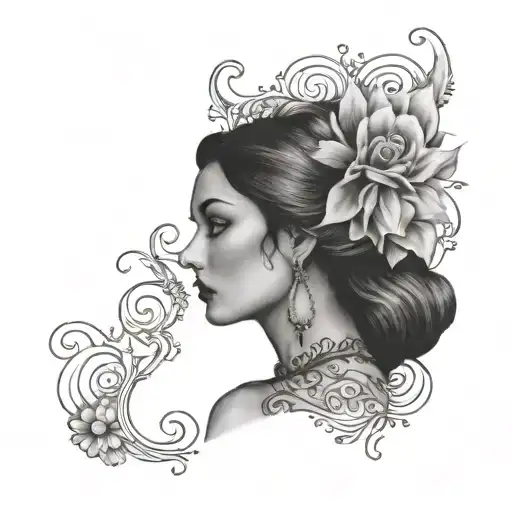 Gypsy tattoo design idea
