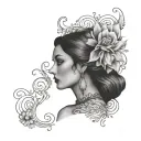 Gypsy tattoo design idea