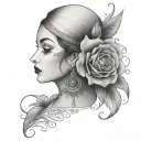 Gypsy tattoo design idea