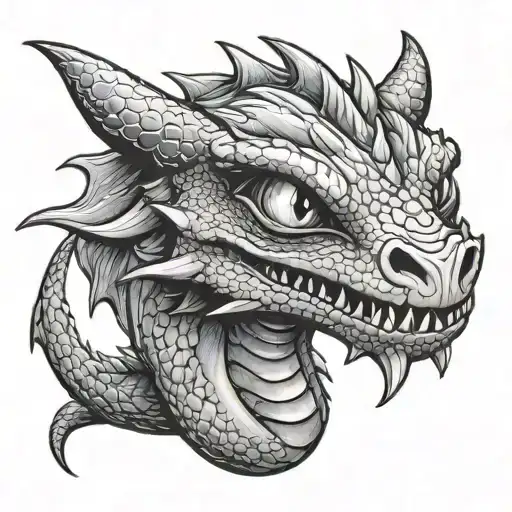 toothless dragon tattoo design idea