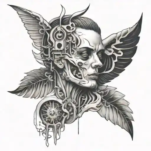 psicologic problems tattoo design idea