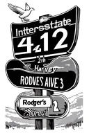 412 with interstate 376 sign to road signs with Harvey ave and Rodger's street with a few doves tattoo design idea