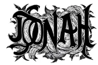 "JONAH" Biblical tattoo design idea