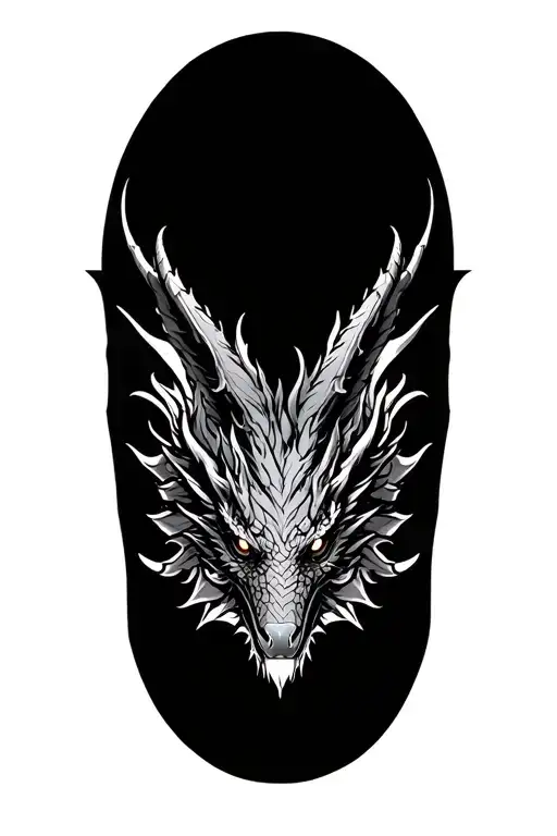 3 headed dragon. each had has different look. it should cover my chest my should my back and my upper arm tattoo design idea