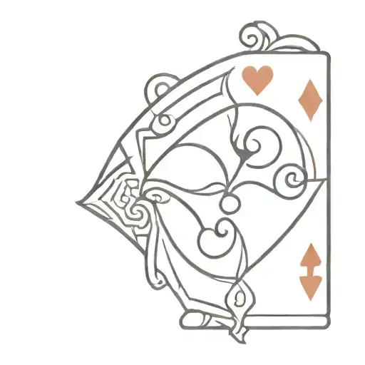 jack of hearts playing card tattoo design idea