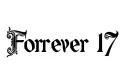 "Forever 17" tattoo design idea
