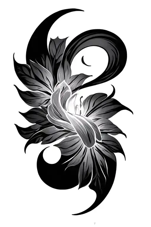 Patience and grace symbol tattoo design idea
