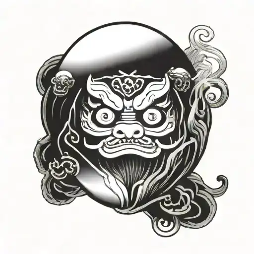 Daruma tattoo design idea