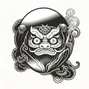 Daruma tattoo design idea