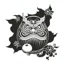 Daruma tattoo design idea