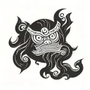 Daruma tattoo design idea