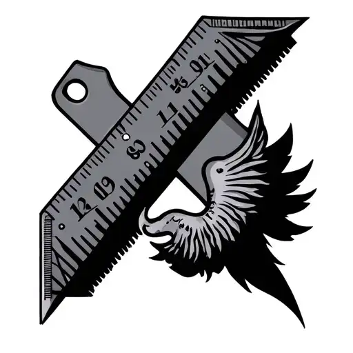 Ruler tattoo design idea