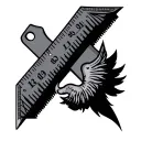 Ruler tattoo design idea