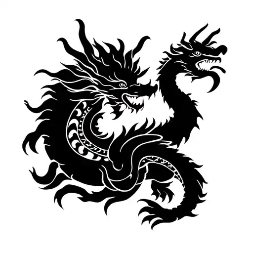 Earth dragon tattoo tattoo design idea