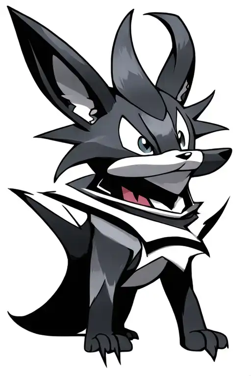 lucario tattoo design idea
