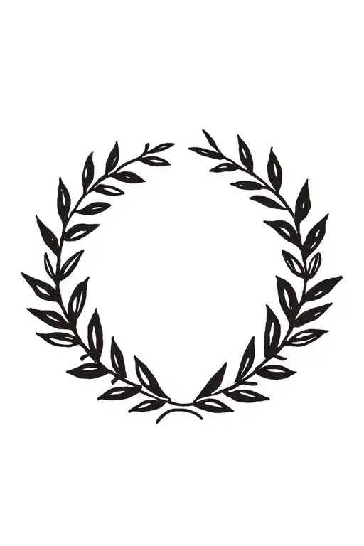 laurel leaf wreath and ultras tattoo design idea