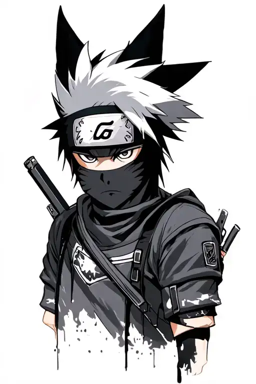 kakashi anbu black ops tattoo design idea