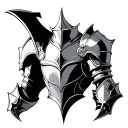 Knight Shoulder Armor tattoo design idea