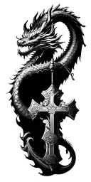 cross, Chinese dragon, Batavia boat, gods and Adam's hand, Greek hero ajax tattoo design idea