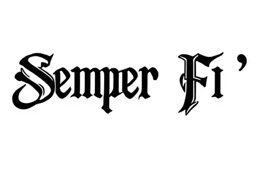 "Semper Fi" tattoo design idea