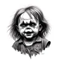 Chucky tattoo design idea