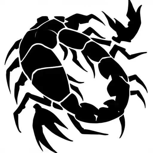 scorpion in stylisation like tribal tatoo design tattoo design idea