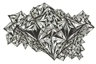 pressure makes diamonds tattoo design idea